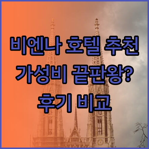가성비 끝판왕 비엔나 호텔? 노붐,