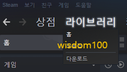 스팀 내 라이브러리