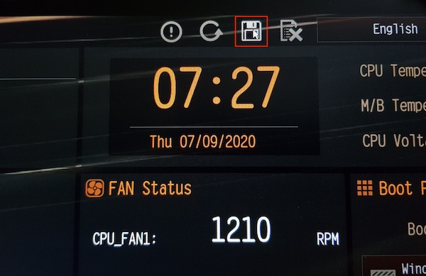 변경 사항 저장하는 모습