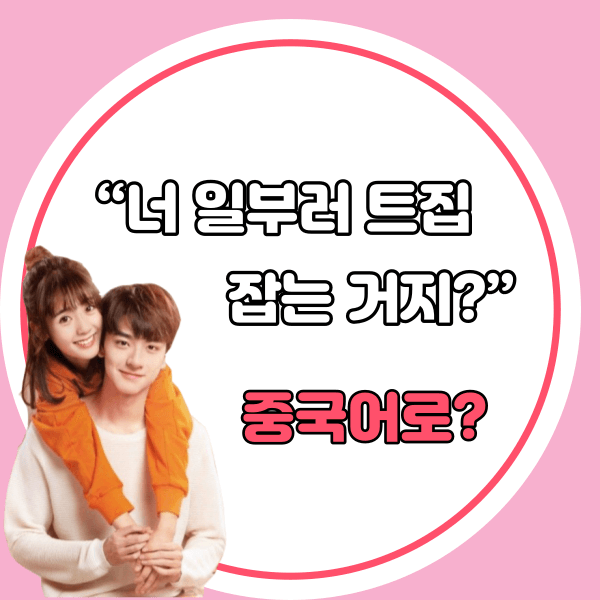 중국어한마디&quot;너 일부러 트집잡는 거지?&quot;