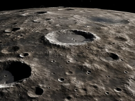 달 표면의 모습