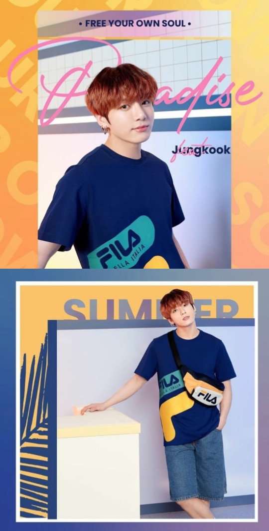  방탄소년단 정국, 청량한 비주얼+스포티룩으로 눈길