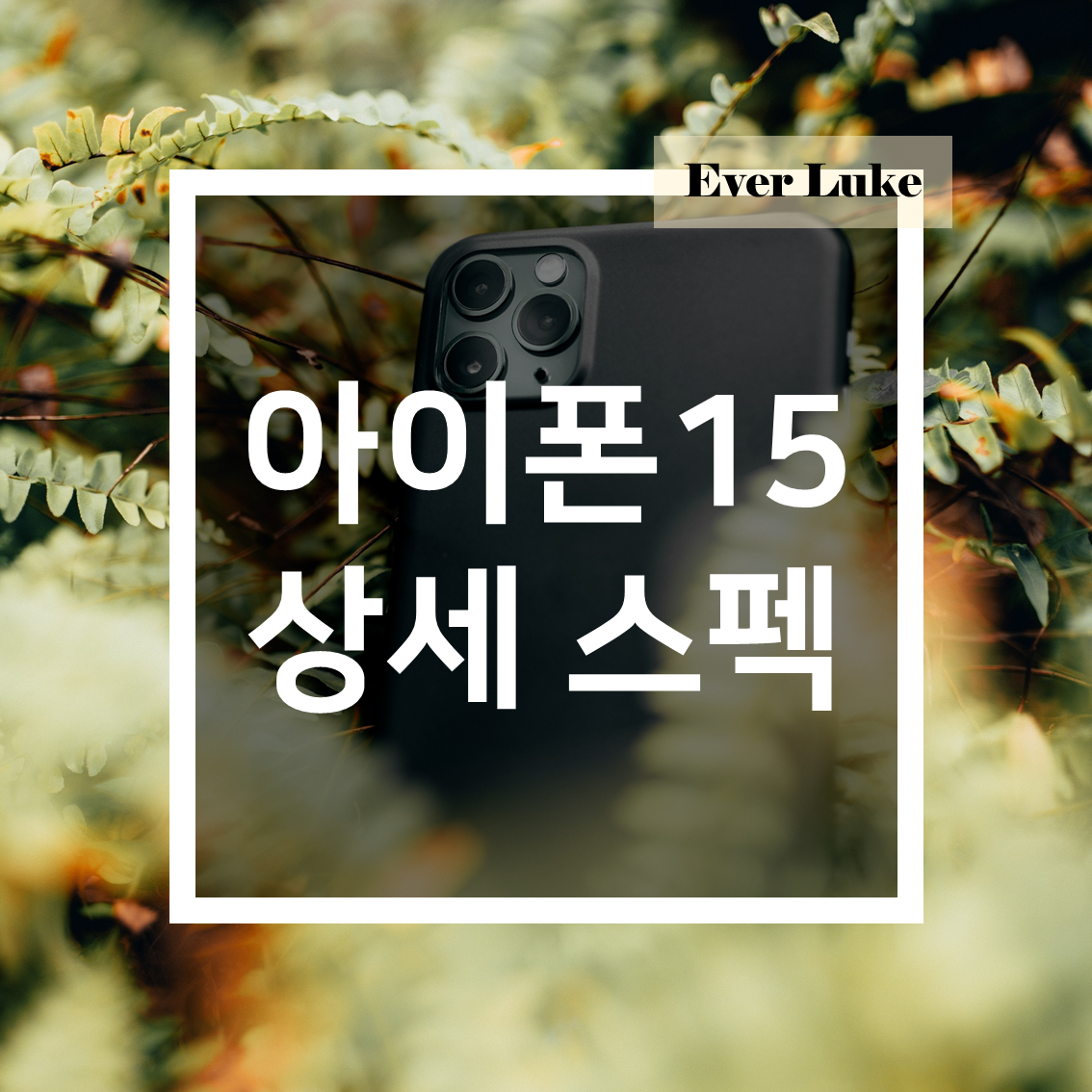 아이폰15시리즈 상세스펙