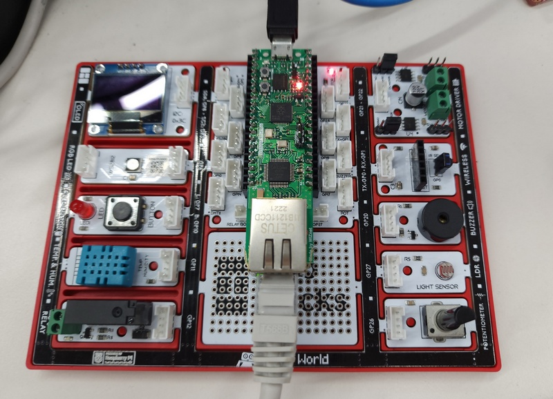 Slack news bot based on ChatGPT using W5500-EVB-Pico, Picobricks