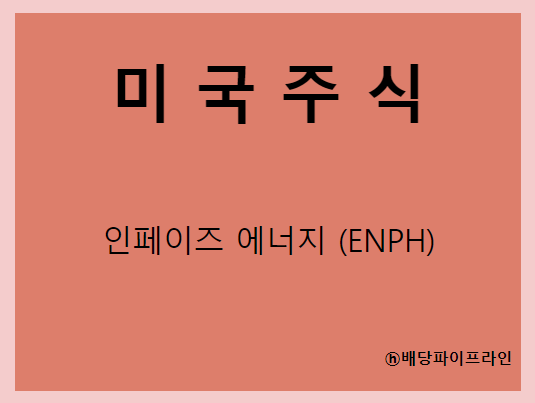  인페이즈 에너지 (ENPH) 주가, 실적, 전망, 기업분석, 52주 저가,고가 매출, 이익