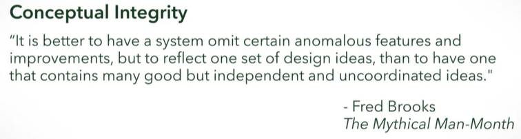  3.4 – Conceptual Integrity