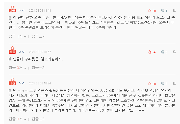  네이트판 영국남자, 국가비 유튜브