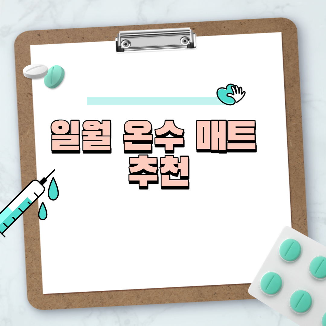  일월 온수 매트