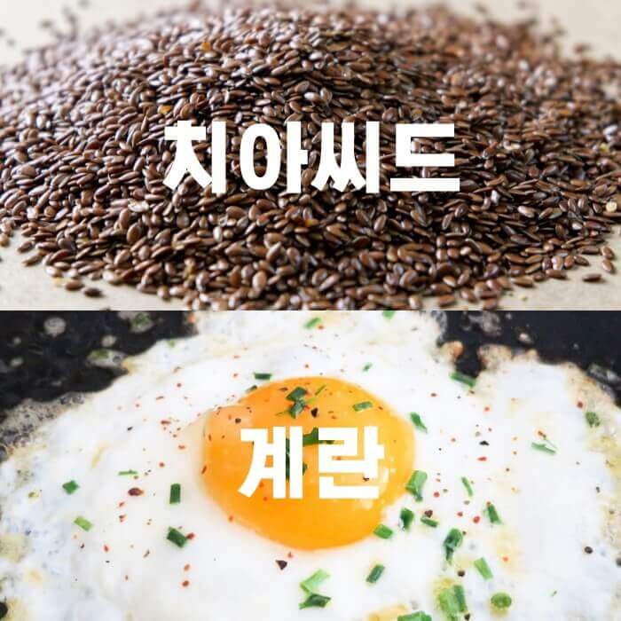 치아씨드와 계란