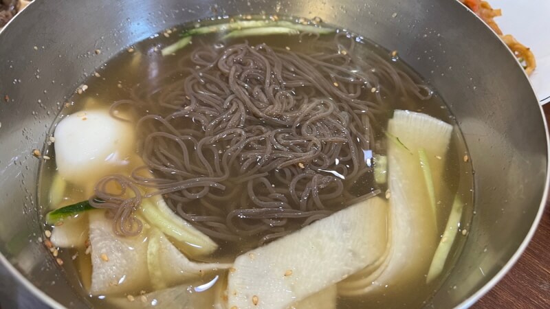 칠곡한우장터 물냉면 메뉴