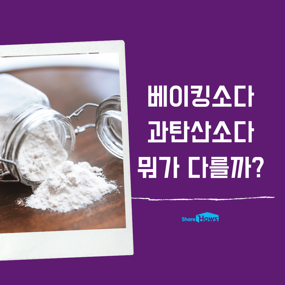 베이킹소다와 과탄산소다의 차이점은 무엇?