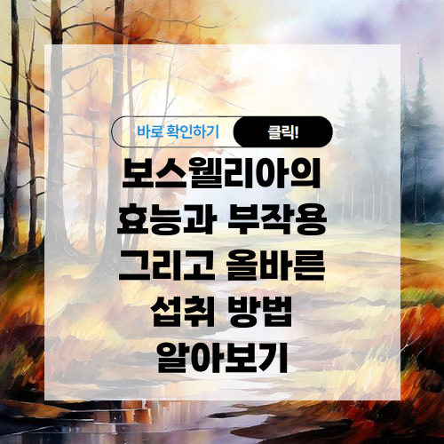 보스웰리아의 효능과 부작용, 올바른 섭취 방법 알아보기