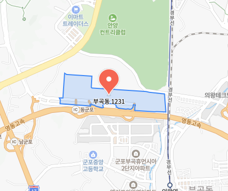 CJ대한통운 군포 SUB 위치