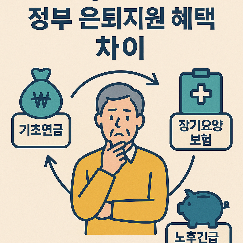신청 안 하면 손해! 정부 은퇴지원 혜택 차이 관련 이미지 사진