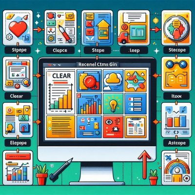 다양한 색깔의 아이콘이 화면에 배치된 최근 항목 지우기 화면