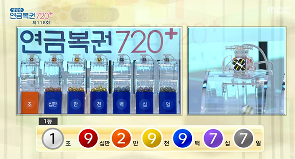  118회차 연금복권720 당첨번호, 금액, 실수령액 수령방법 총정리