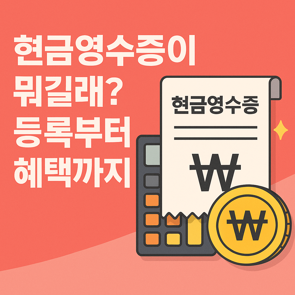현금영수증 등록 기간 방법 등록 필요성 이유와 혜택 확인하기