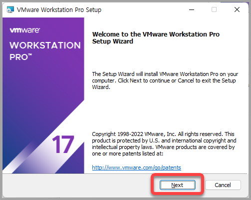 vmware_workstation_pro_설치_진행