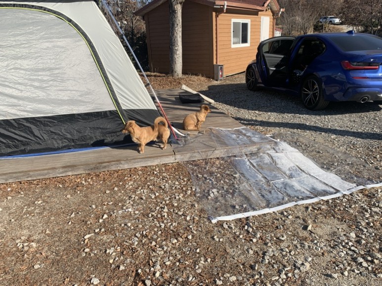 10도 혹한기 동계 캠핑, 사이트 정보 포천 캠핑플래닛 B30번, 난로 대여, 영하 32