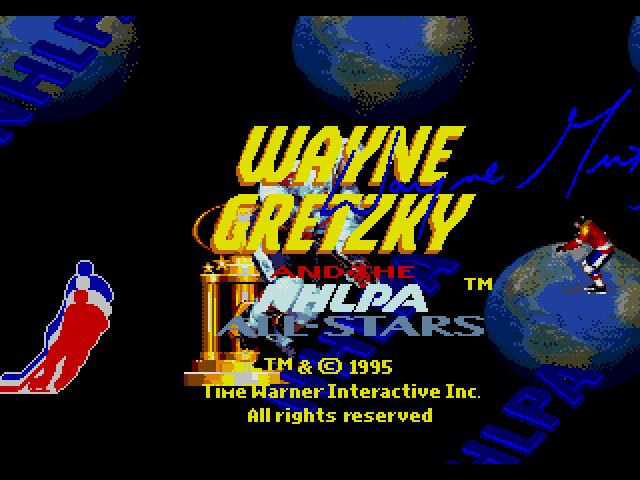  Time Warner Interactive - 웨인 그레츠키 and the NHLPA 올스타즈 영문판 Wayne Gretzky and the NHLPA All-Stars USA & Europe (메가 드라이브 - MD - 롬파일 다운로드)