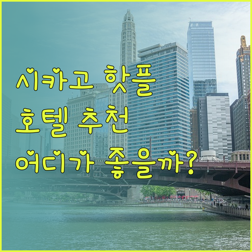시카고 핫플 호텔 추천 비세로이 더블