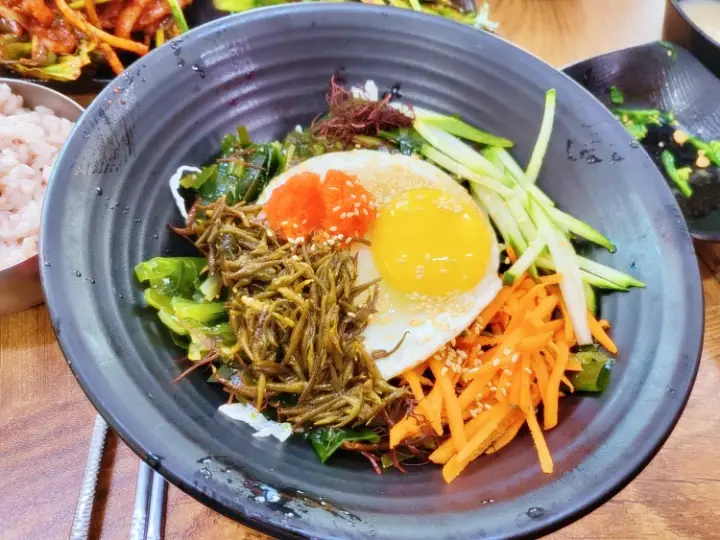 리얼맛집 막걸리 식초 서대회무침 해초비빔밥 막걸리 반상 여수 낭도 맛집