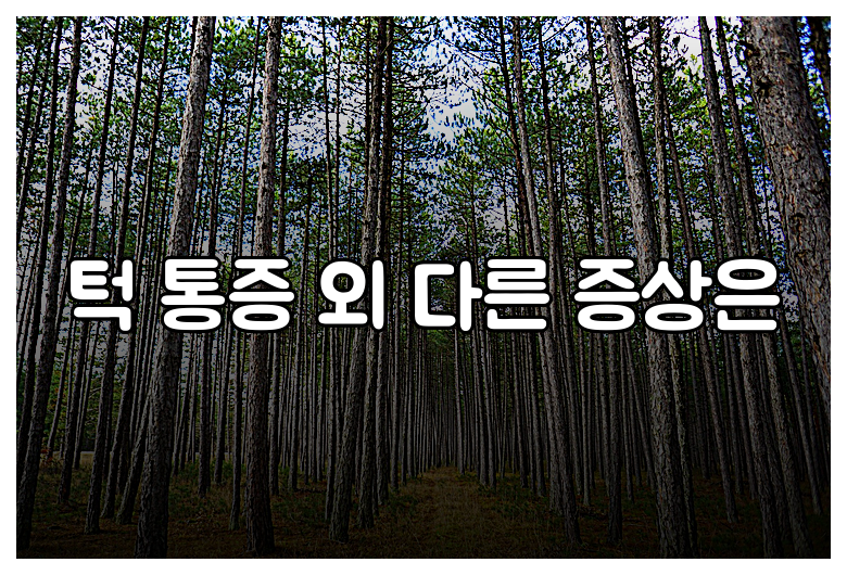 턱 통증 외 다른 증상은