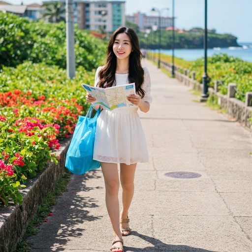 괌 여행 중인 관광객