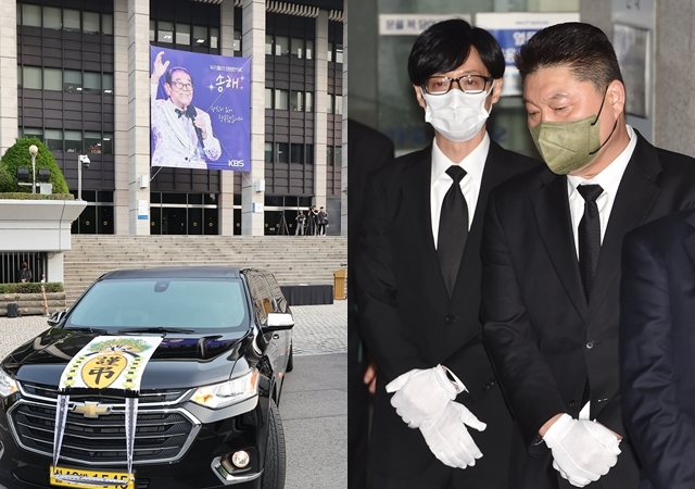  송해 가는길…‘전국~노래자랑’ 외치며 눈물 배웅 [포착]