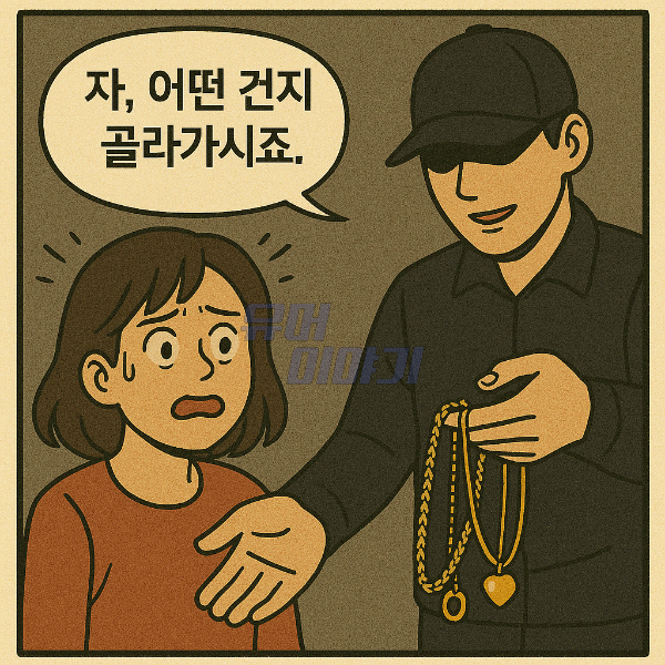 눈앞에서 목걸이를 훔쳐간 남자를 따라가자 벌어진 소름돋는 일 9