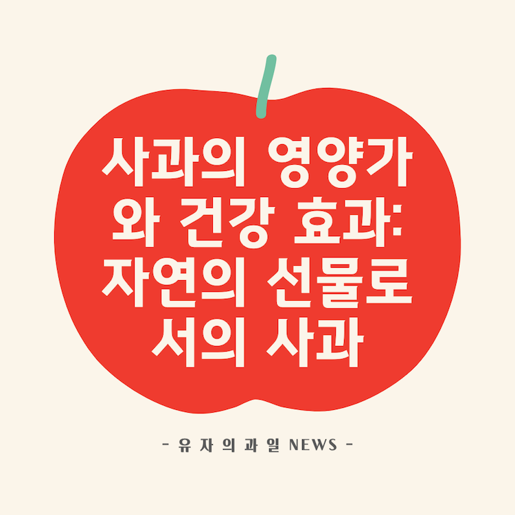 사과의 영양가와 건강 효과: 자연의 선물로서의 사과