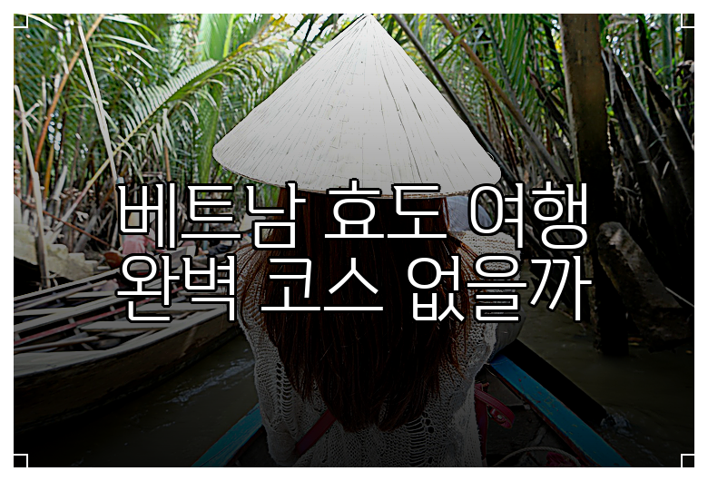 베트남 효도 여행 완벽 코스 없을까