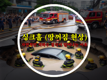 땅꺼짐현상(싱크홀: sinkhole) 자연적인 지하수 침식이 일어나는 이유