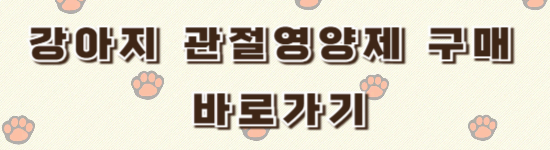 강아지 관절염 슬개골 관리가 필수! 추천 관절영양제 성분 알아보기