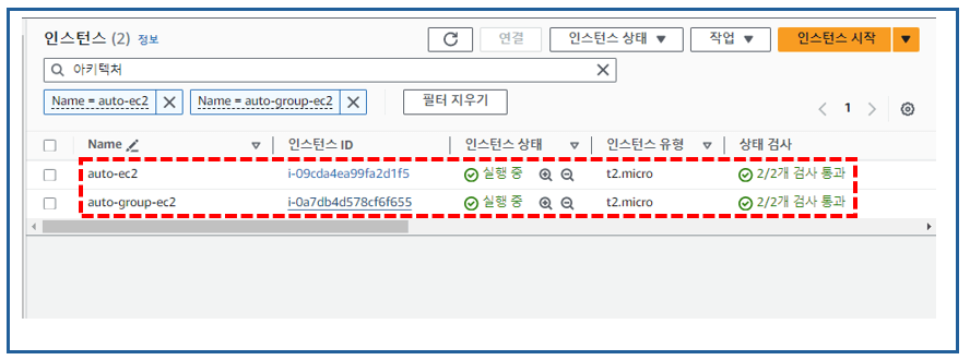 생성된 EC2 인스턴스