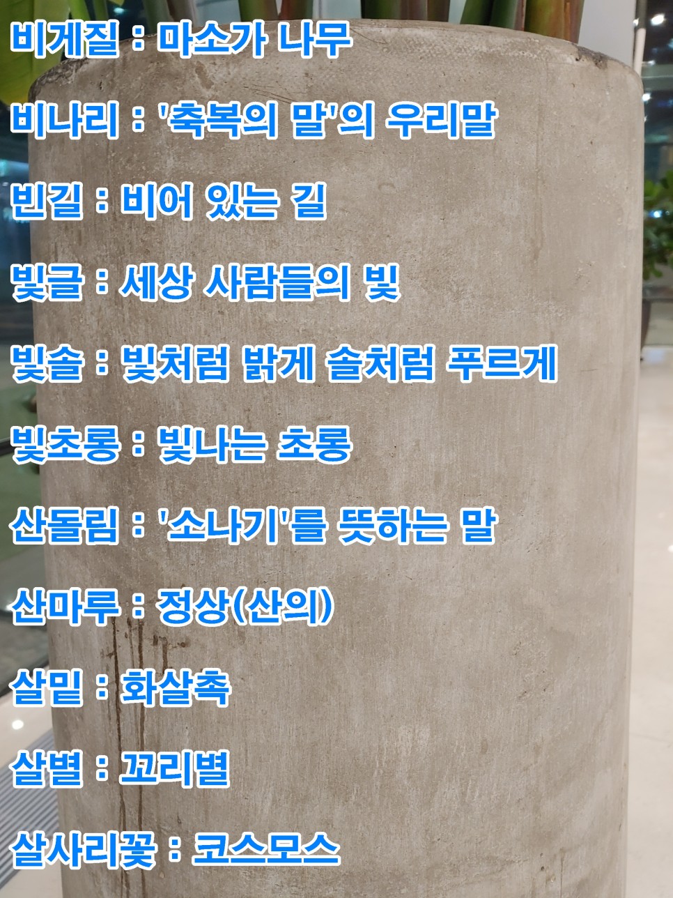단어 색다른 223개! 예쁜 순우리말 19