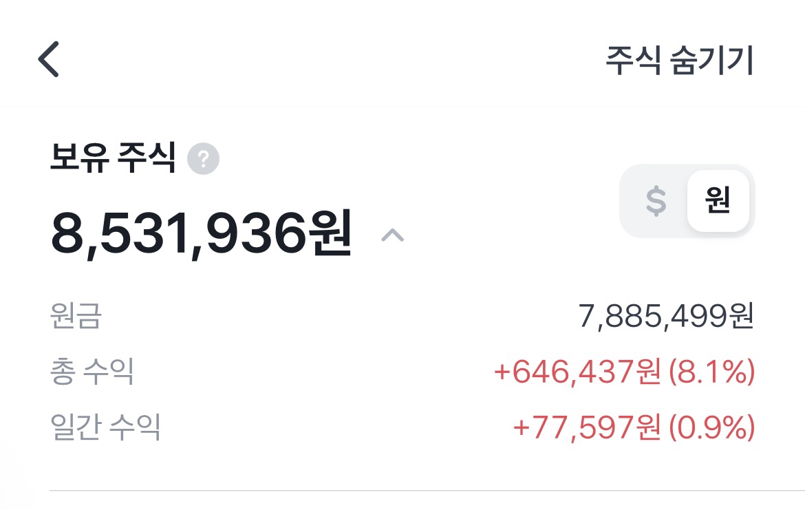 미국 주식 매매 일지 (2023. 1