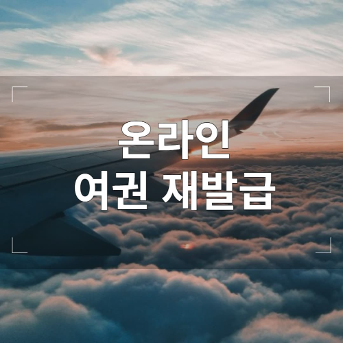 온라인 여권 재발급 방법