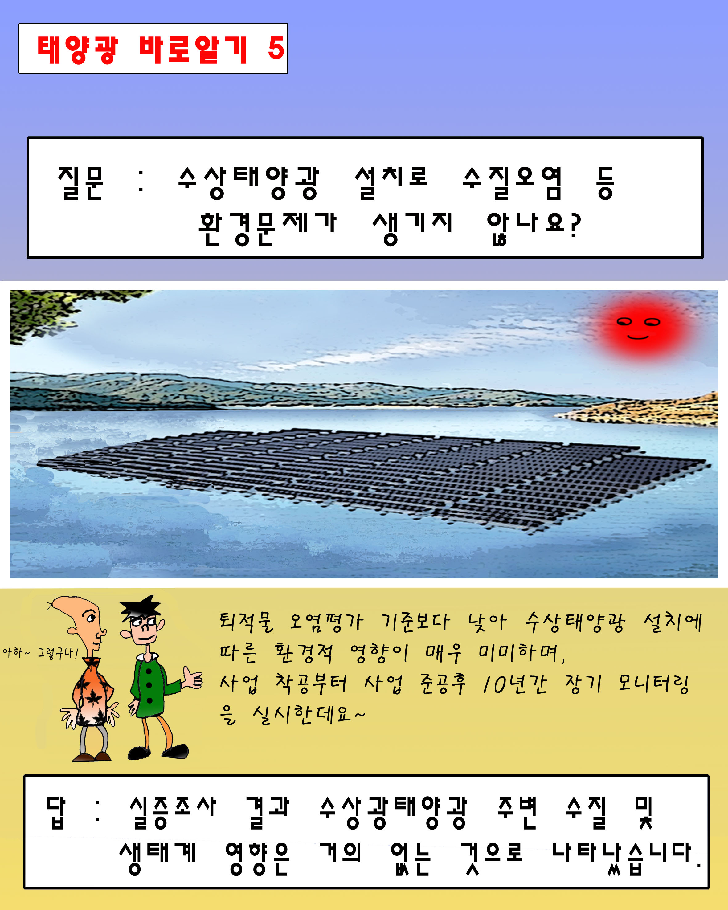  태양광, 풍력... 그것이 알고 싶다!(5) 수상태양광