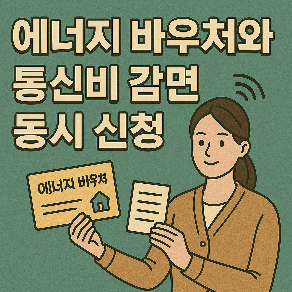 에너지 바우처와 통신비 감면 동시 신청