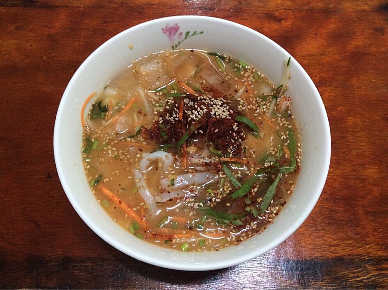  한 수 위의 맛, 한치물회(Cold Raw Swordtip Squid Soup)