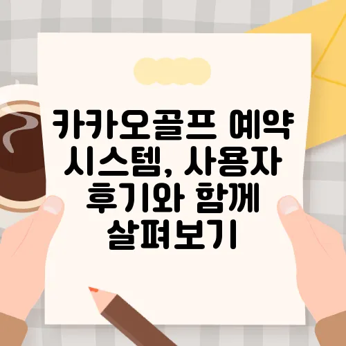 카카오골프 예약 시스템, 사용자 후기와 함께 살펴보기