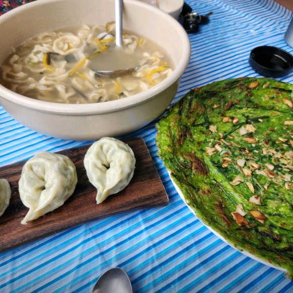 강화손칼국수 메뉴
