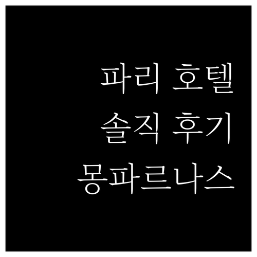 좁지만 아늑한 파리 호텔? 몽파르나스