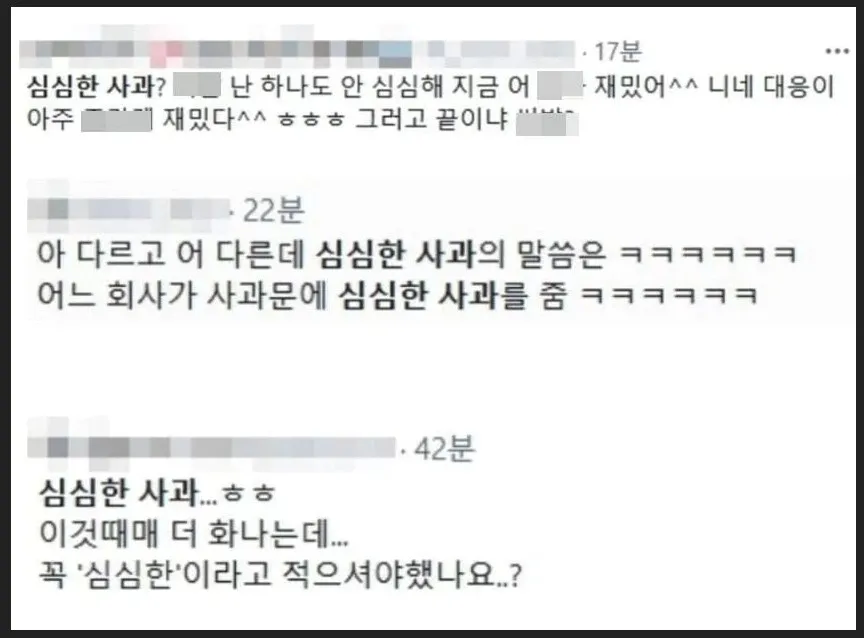 심심한 사과 뜻 한자 논란_9