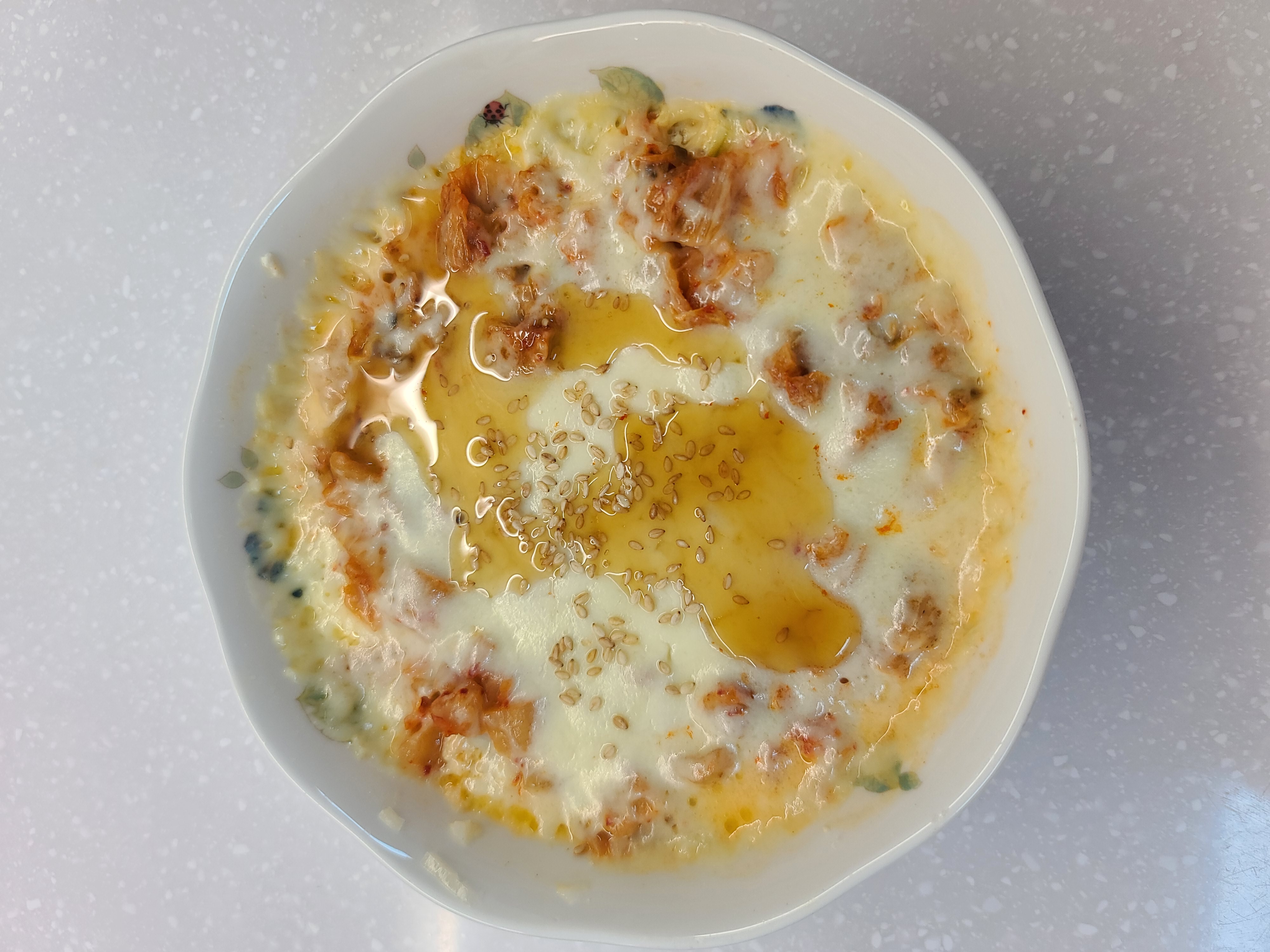  된장찌개 하고 남은 두부로 두부김치밥 만들기