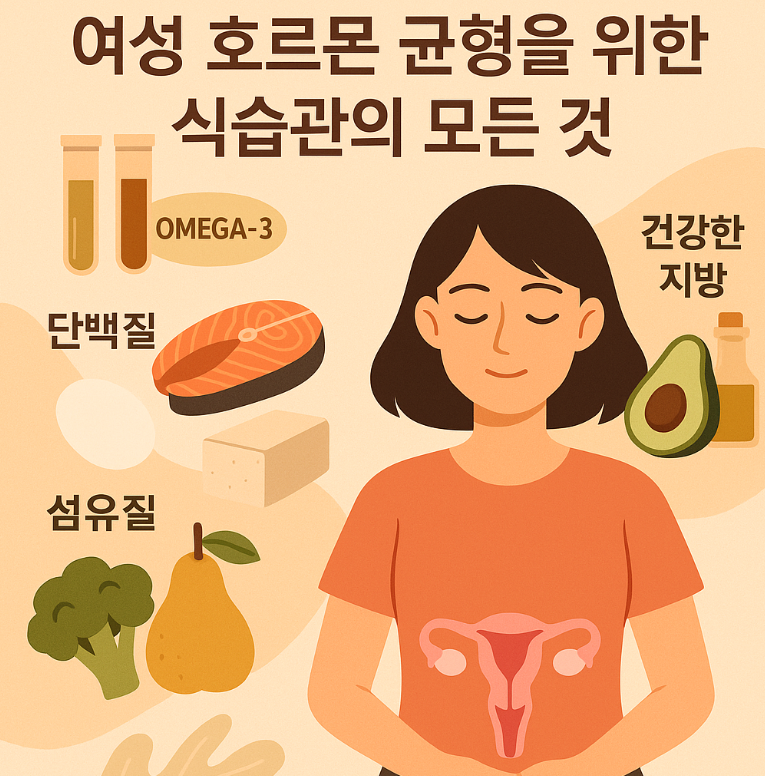 여성과 자궁 건강을 표현하는 그림