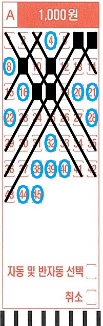 1042회 로또 lotto x자 패턴 제외수 보너스 제외