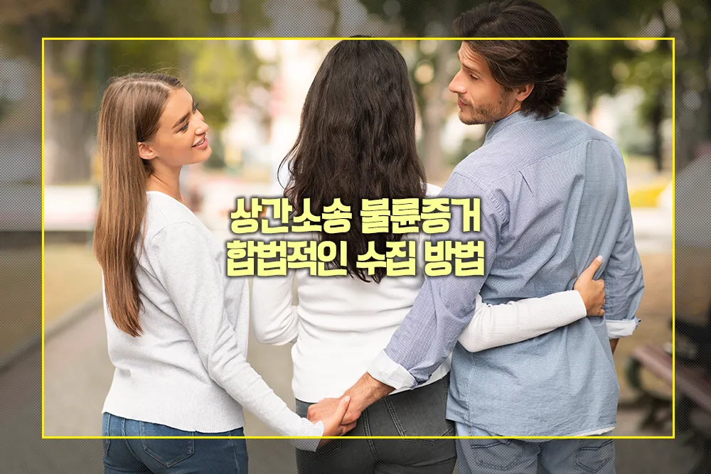 상간소송 불륜증거 합법적인 수집 방법