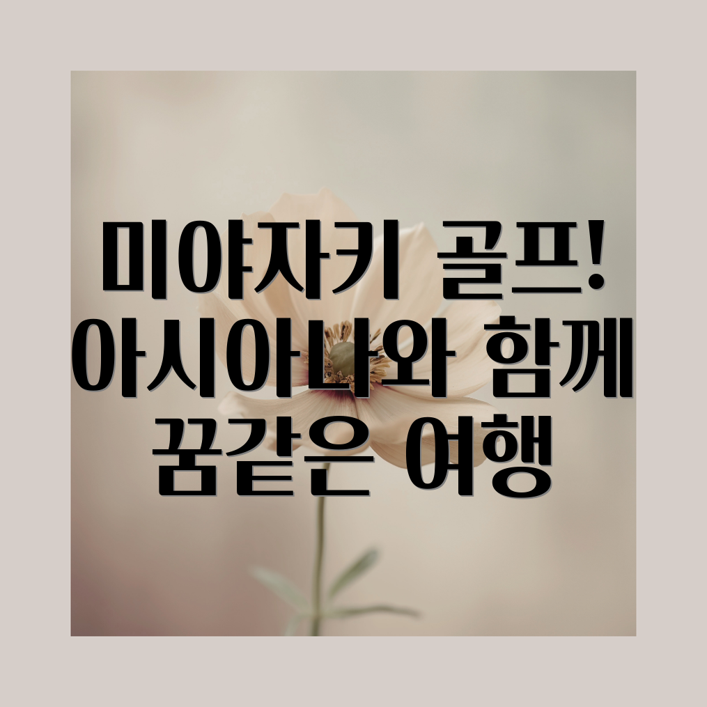 미야자키 골프 여행